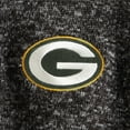 thumbnail image 2 of Men's Antigua Heather Black Green Bay Packers Fortune Quarter-Zip Pullover Jacket, 2 of 3