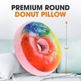 thumbnail image 3 of Cheer Collection Reversible Plush Donut Throw Pillow, 3 of 5
