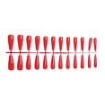 thumbnail image 1 of Fake Nail Set French Style Scratch Resistant Press-on Fingernails Full Cover Removable Trimble Adjustable Manicure Stickers Type 14, 1 of 6