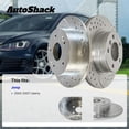 thumbnail image 3 of AutoShack Front Brake Rotors for Jeep, Liberty 2002-2007, 4WD RWD L4 2.4L 2.8L V6 3.7L - Silver Zinc Coated Drilled & Slotted - SilverShield Pro - 11.32" (287.6 mm), 5-Lug, 3 of 5