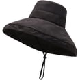 thumbnail image 3 of CoCopeaunts Large Bucket Hats Wide Brim Suncreen Basin Hat for Women Foldable Outdoor Travel Adjustable Chin Strap Fisherman Hat, 3 of 8