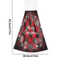 thumbnail image 3 of Buffalo Plaid Christmas Hand Towels for Bathroom and Kitchen, Winter Buffalo Plaid Tree Hanging Bath Kitchen Towel Washcloths, Absorbent Thick Kitchen Bathroom Microfiber Towel Bulk, 12"x17", 3 of 6