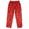 thumbnail image 3 of Peanuts Snoopy Girl's Christmas Sweater Sleep Tossed Print Pajama Pants For Kids, 3 of 8