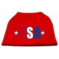 thumbnail image 1 of Usa Star Screen Print Shirt Red Xxl (18), 1 of 1