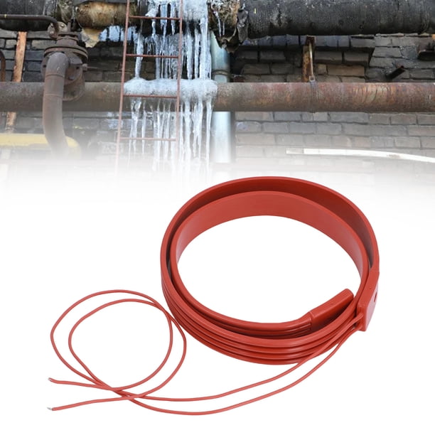 Cintura De Calefacción Flexible A Prueba De Agua De Silicona Aislada Envoltura De Anticreeze 100W Para Tubería De Agua Metal Tuberías De Plástico De Mm