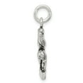 thumbnail image 2 of FB Jewels Sterling Silver Antiqued Gymnasts Charm, 2 of 4