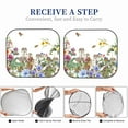 thumbnail image 6 of Kll Herbs And Wildflowers Windshield Sun Shade 2-Piece Foldable Car Front Window Sunshade For Most Sedans Suv Truck- Large, 6 of 7
