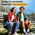 thumbnail image 6 of Stadium Seats with Back Support, Padded Bleacher Chairs with Back and Cushion with Shoulder Strap, Portable Folding Stadium Seats for Bleachers, Bleacher Seats for Sports, Events,1 Pack, 6 of 12