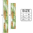 thumbnail image 3 of GZHJMY Tropical Pineapple Leaves Table Runner Machine Washable Polyester Table Runner Rectangle Reversible Dresser Scarves Table Decor 13 x 70 Inch, 3 of 7