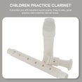 thumbnail image 3 of Luxshiny 4 Sets Music Instrument Clarinets White ABS Resin for Beginner Design, 3 of 8