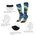 thumbnail image 3 of Fotbe Fantasy Treehouse Planet Scene Calcetas Divertidas Estampadas para Hombre y Mujer, Calcetas de Algodón hasta la Rodilla para Caminar, Correr, Enfermería y Embarazo, 3 of 6