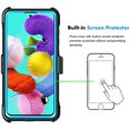 thumbnail image 2 of GoldCherry Phone Case for Samsung Galaxy A71 6.7 Inch,Women Men Girls Boys Heavy Duty Full Body Protection Case Cover with Swivel Belt Clip and Kickstand for Samsung Galaxy A71 6.7 Inch (Blue), 2 of 7