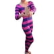 thumbnail image 4 of Txlixc Cheshire CAT Disfraz de Halloween Pink Purple STRIPE Conjunto de juego de rol de manga larga Txlixc moda, 4 of 8