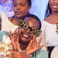 thumbnail image 4 of OULII Lunettes de Fête du Nouvel An 8.06x5.70x2.36 Po PC Doré Style Festif 1Ensemble, 4 of 8