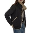 thumbnail image 2 of Chaqueta Acolchada Informal de Invierno para Mujer, Larga, con Botones, Estilo Plumífero, Abrigo Acolchado. Negro M, 2 of 10