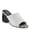 WHITE, variant on Sculptor Slide Sandals for Women | High Heels with Leather Heel Design
