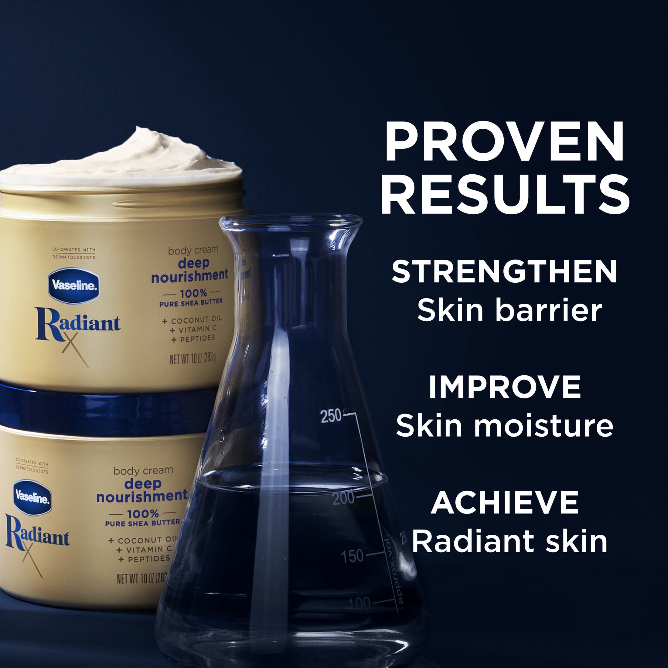Vaseline Deep Nourishment Body Cream with Pure Shea Butter Coconut