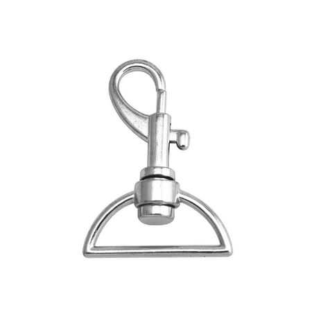 

Fenggtonqii Silvery 1.25 Inner Diameter Right Angle D Ring Medium Gun Buckle Lobster Clasps Swivel Snap Hooks Pack of 20