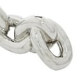 thumbnail image 5 of 15"W, 6"H Silver Porcelain Ceramic Chain Sculpture, by CosmoLiving by Cosmopolitan (2 Count), 5 of 9