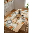 thumbnail image 5 of Fall Eucalyptus Leaves Thanksgiving Placemat for Dinning Table Placemat Set of 6-Cotton Linen Waterproof Table Mat Pumpkins Harvest Sunflowers Floral Place Mat Rustic Farmhouse Holiday Dinner Decor, 5 of 6