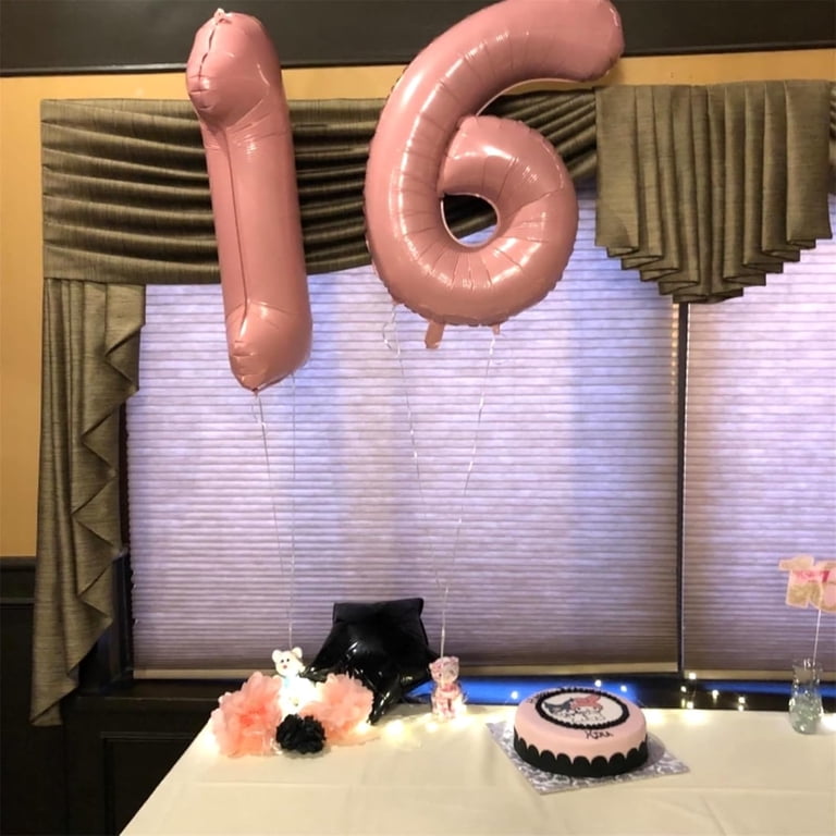 Gold 55 Number Balloons - 40 Inch Jumbo Foil Balloons For 55th Birthday, Anniversary, Party Decor (Set Of Two 5's)