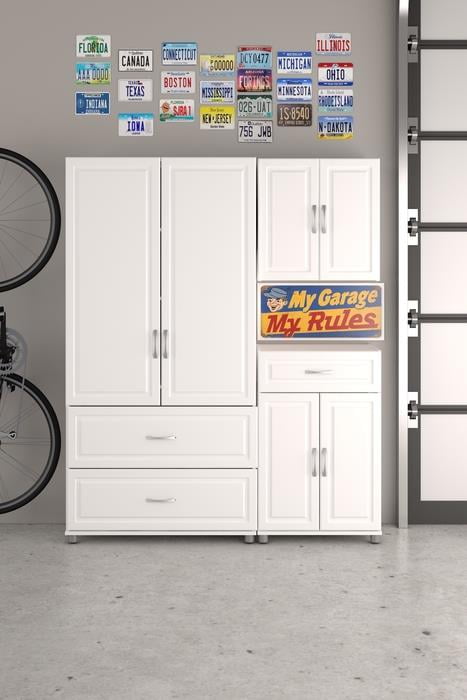 Systembuild Evolution Kendall 24" Garage Storage Wall Cabinet, White
