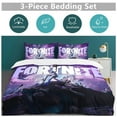 thumbnail image 4 of Fortnite Bedding Sets Twin Queen King Size Game Printed Bed Set 3Pcs Duvet Cover Bedroom Decor for Boys Girls Adult Gift 1Comforter+2 Pillowcases, 4 of 7