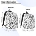 thumbnail image 2 of Disketp Fish Bone Mochila de Lona Estampada, Mochila Escolar de Viaje Ligera para Estudiantes y Portátil-Small, 2 of 4