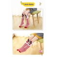 thumbnail image 5 of Kids Knee High Soccer Socks Christmas Gift Socks Boys Girls Novelty Funny Elf Neon Stripe Tube Stockings, 5 of 8