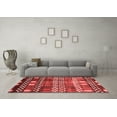 thumbnail image 3 of Ahgly Company Indoor Rectangle Abstract Red Modern Area Rugs, 7' x 9', 3 of 4