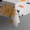 thumbnail image 2 of Pioneer Flower Floral Print Pattern Rectangle Tablecloth 60"x120",Waterproof Polyester Rectangle Table Cloth, Wipeable Spillproof Polyester Tablecloth for Dining, Camping, Indoor and Outdoor, 2 of 6