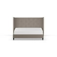 thumbnail image 2 of Furniture of America Luz Fabric Platform Bed, Eastern King, Warm Gray, 2 of 8