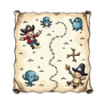 thumbnail image 3 of cartoon Treasure Island Stickers, Waterproof Pirate Theme Sticker for Water Bottle Laptop Phone Cases Planner Skateboard Luggage Helmet Party Favor Decor, Ideal for Adults Teens Teacher Rewards, 3 of 9