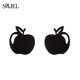 thumbnail image 1 of SMJEL-Pendientes pequeños de acero inoxidable para mujer, joyería de moda, cohete, Calavera, hoja, manzana, cereza, pata de perro, Pendientes, 1 of 2