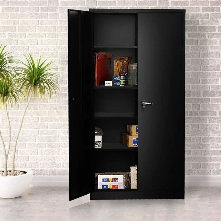 Diversified Spaces Four-Door Tall Storage Cabinet Four-Door Tall