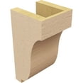 thumbnail image 5 of 5"W x 5"D x 10"H Wide Van Buren Rough Cedar Woodgrain TimberThane Corbel, Primed Tan, 5 of 6