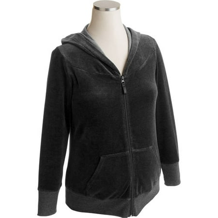Maternity Velour Zip Hoodie