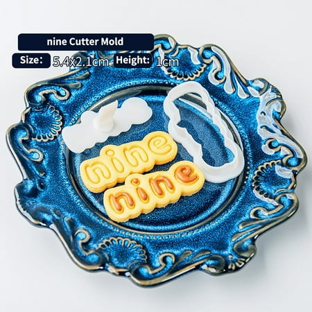 

Happy Birthday Numbers Cookie Plunger Cutters Fondant Cake Mold Biscuit Sugarcraft Cake Decorating T