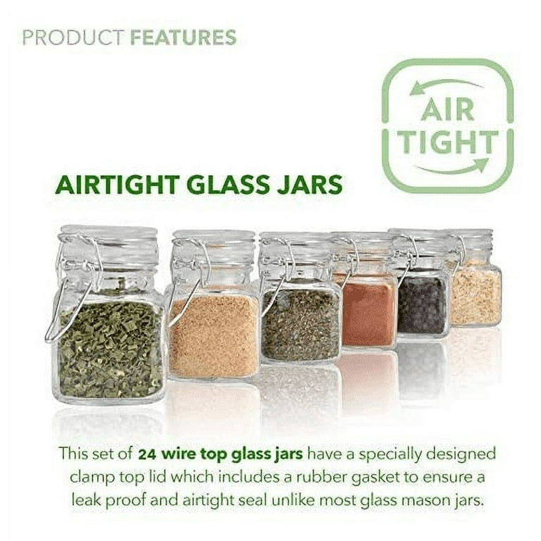 Airtight Glass Storage Jars, Set of 3: Warning Stay The F Out - MINI