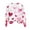 Pink, variant on DailyTrove Womens Winter Pink White Heart Puff Sleeve Sweater - Long Sleeve Loose Fit, Casual Daily Wear,Hot Pink,L