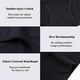 thumbnail image 5 of Ropa interior de algodón de talle alto para mujer Bragas suaves y completas para mujer Paquete de 4, negro, L Feliz Sencillez, 5 of 5