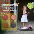 thumbnail image 3 of Xuanlur Electric Scooter for Kids Ages 6-14, Kid and Teen EScooter with Scooter Bell, Rear Brake, Non-Slip Handle, LED Lights, 6.48 Mph Speed, Ride on Toy for Girls, Boys, Pink, 3 of 7