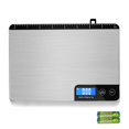 thumbnail image 1 of Báscula de Cocina, Báscula Electrónica de Cocina (precisión 1g/capacidad 15kg), Báscula para Alimentos con botón táctil, regla integrada y gancho oculto, 2 pilas AAA incluidas, 1 of 8