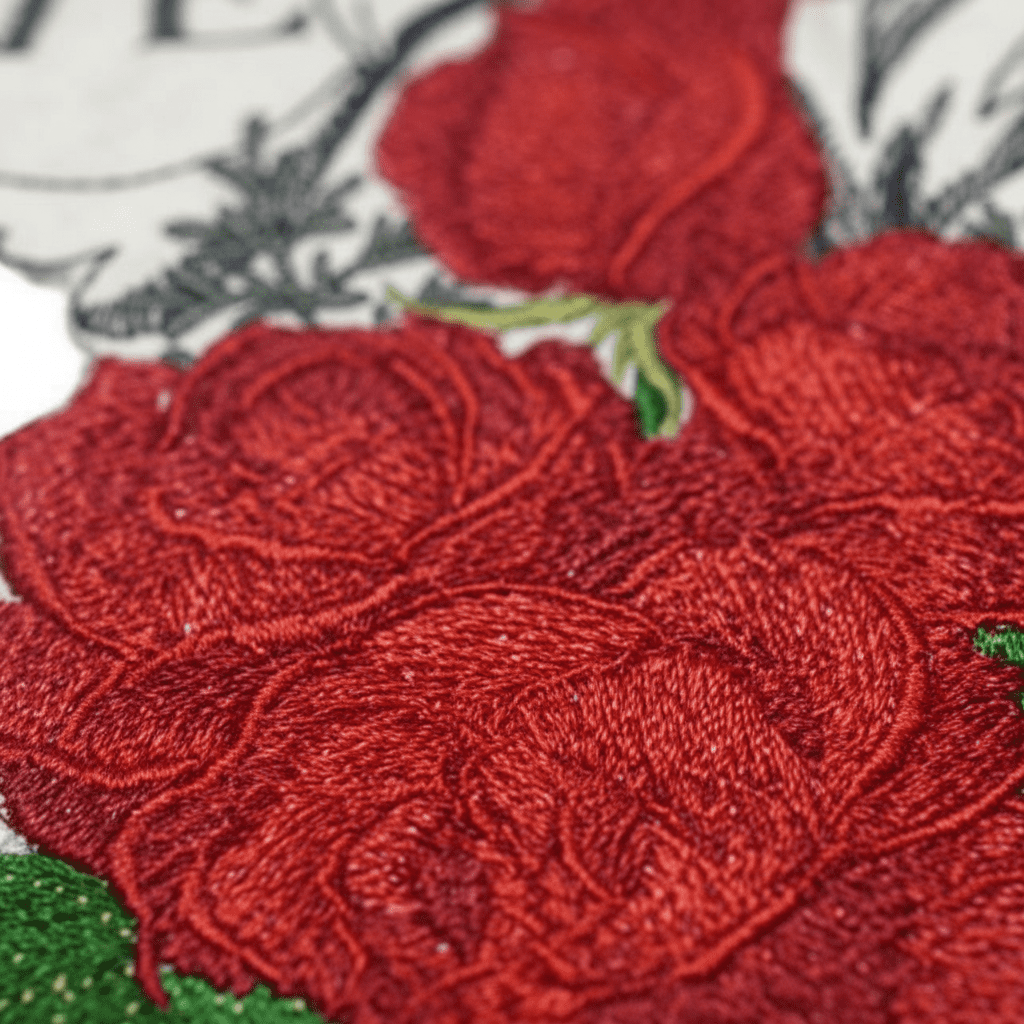 BeyondVision Custom Romantic Rose[ Love with Roses] Embroidered Iron on/Sew Patch [7" 5"]