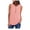 Pink B, variant on Ashirexll Tank Tops for Women, Summer Sleeveless Zip Front Casual Tunic V-Neck Rollable Blouses