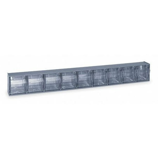 QUANTUM STORAGE SYSTEMS QTB309GY Tip Out Bin Unit, 9 Tip Bins Walmart