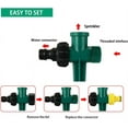 thumbnail image 7 of Raised Garden Lawn Sprinkler, Multi-Purpose Watering System with 360 Degree Rotating Nozzles for Even Coverage, Easy to Install and Use for All Your Outdoor Watering Needs, 7 of 7