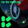 thumbnail image 1 of Luminous Car Tire Valve Cap Vehicle Wheel Prank Dust Cover Glow x4Pcs, 1 of 1