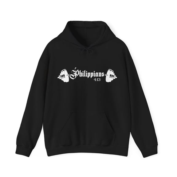 Philippians 4:13 Weightlifting Unisex Heavy Blend™ Hooded Sweatshirt