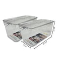 thumbnail image 2 of Boîte de Rangement Multifonctionnelle en Plastique avec drain Inférieur 32x16x10 - 2 Pack, 2 of 4